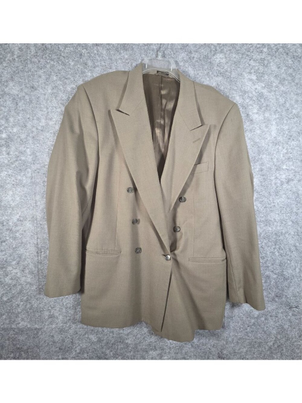 J. Riggings Men's Double Breasted Blazer Olive 44 L